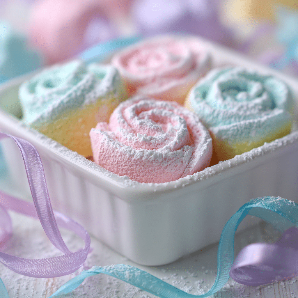 serving marshmallows blooming 