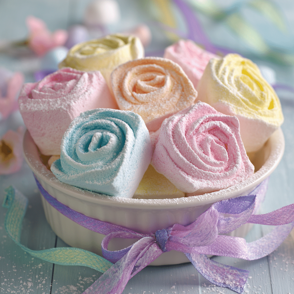 serving marshmallows blooming roses silicone mold