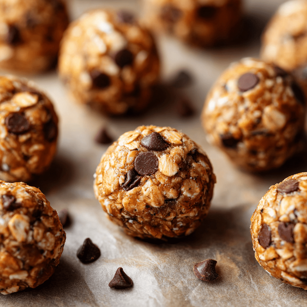 No-Bake Protein Balls 12 mohamedlabb Close up of rolled protein balls with visible oat ea0f3508 d1a7 4a61 9df6 2b7da6b513ef 1